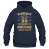 55 Years Awesome Vintage February 1970 55th Birthday Shirt & Hoodie | teecentury