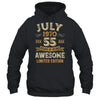 55 Years Awesome Vintage July 1970 55th Birthday Shirt & Hoodie | teecentury