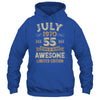 55 Years Awesome Vintage July 1970 55th Birthday Shirt & Hoodie | teecentury