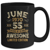 55 Years Awesome Vintage June 1970 55th Birthday Mug | teecentury