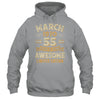 55 Years Awesome Vintage March 1970 55th Birthday Shirt & Hoodie | teecentury