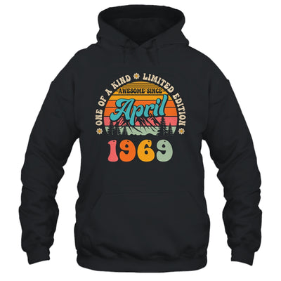 55 Years Old Awesome Since April 1969 55th Birthday Groovy Shirt & Tank Top | teecentury