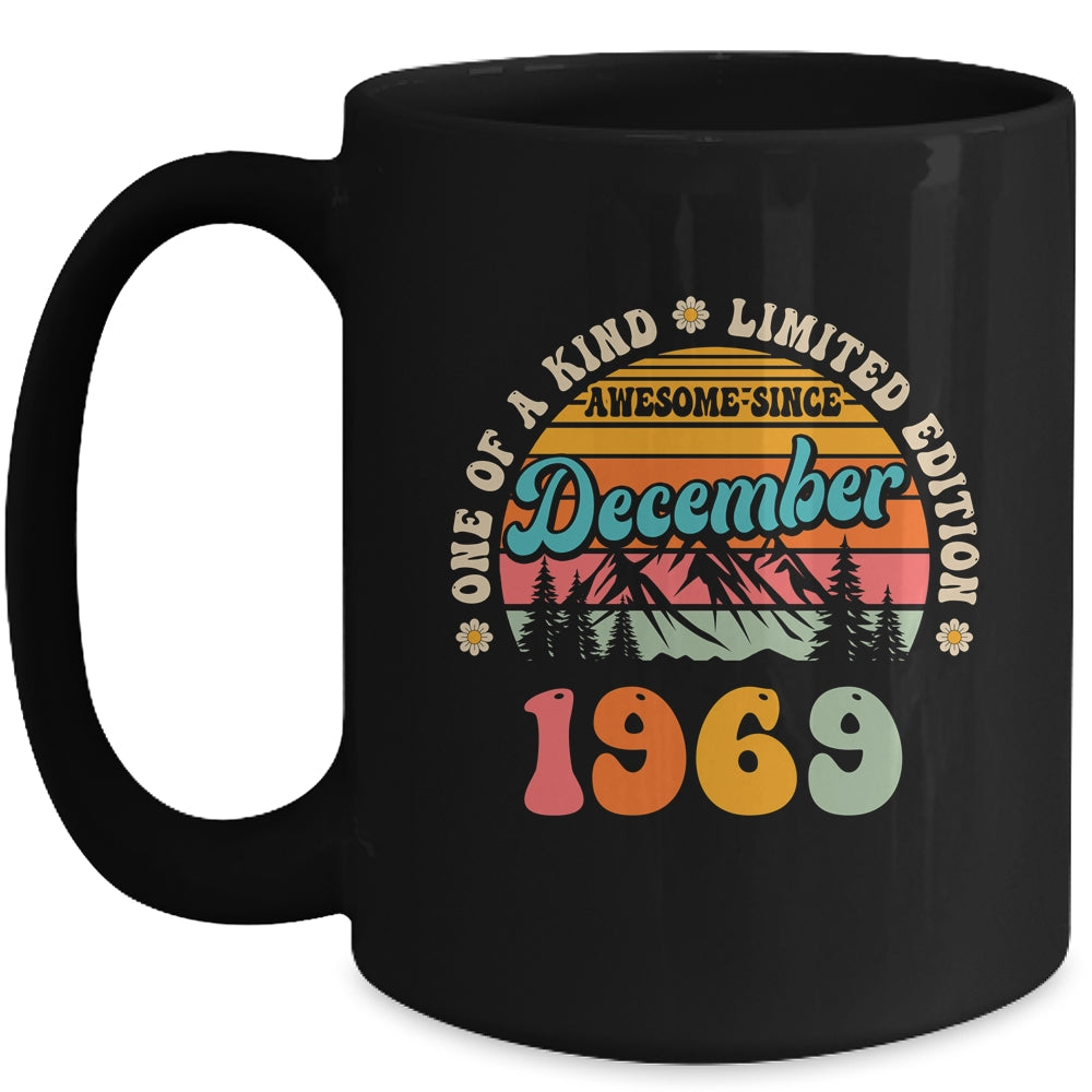 55 Years Old Awesome Since December 1969 55th Birthday Groovy Mug | teecentury