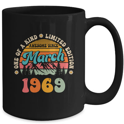 55 Years Old Awesome Since March 1969 55th Birthday Groovy Mug | teecentury