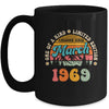 55 Years Old Awesome Since March 1969 55th Birthday Groovy Mug | teecentury
