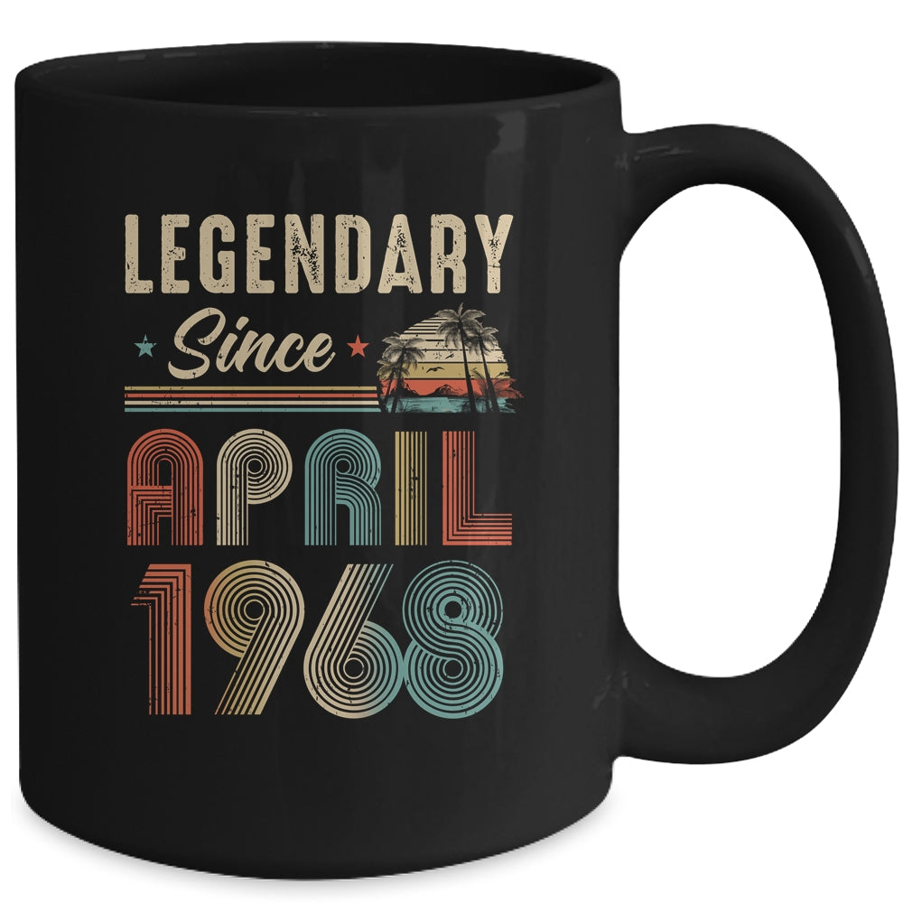 55 Years Old Legendary Since April 1968 55th Birthday Mug | teecentury