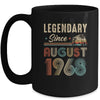 55 Years Old Legendary Since August 1968 55th Birthday Mug | teecentury