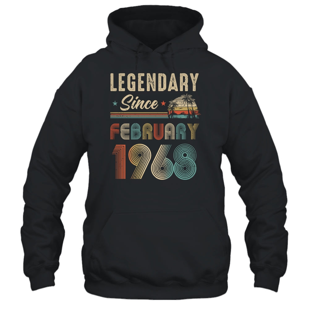 55 Years Old Legendary Since February 1968 55th Birthday Shirt & Hoodie | teecentury