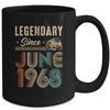 55 Years Old Legendary Since June 1968 55th Birthday Mug | teecentury