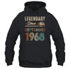 55 Years Old Legendary Since September 1968 55th Birthday Shirt & Hoodie | teecentury