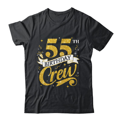 55th Birthday Crew 55th Bday Party Squad Friends Crown Funny Shirt & Tank Top | teecentury