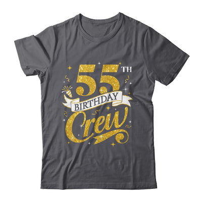 55th Birthday Crew 55th Bday Party Squad Friends Crown Funny Shirt & Tank Top | teecentury