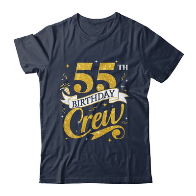 55th Birthday Crew 55th Bday Party Squad Friends Crown Funny Shirt & Tank Top | teecentury