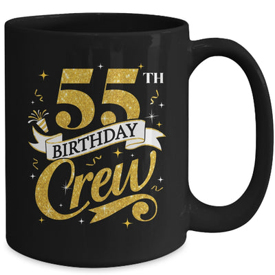 55th Birthday Crew 55th Bday Party Squad Friends Crown Funny Mug | teecentury