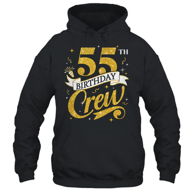 55th Birthday Crew 55th Bday Party Squad Friends Crown Funny Shirt & Tank Top | teecentury