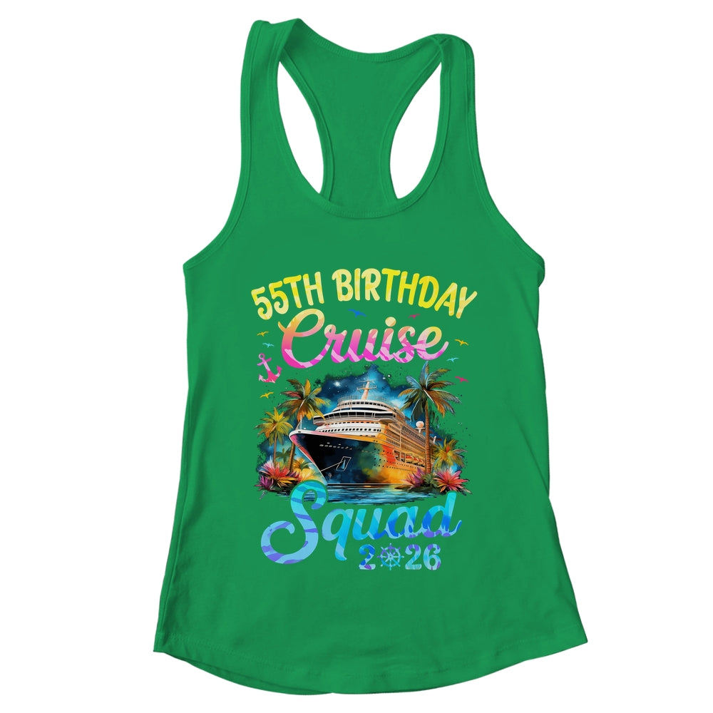 55th Birthday Cruise Squad 2026 Cruising Party Vacation Shirt & Tank Top | teecentury