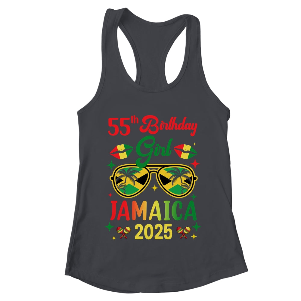 55th Birthday Girl Jamaica Vacation Party Outfit 2025 Shirt & Tank Top | teecentury