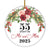 55th Wedding Anniversary 55 Years As Mr & Mrs 2025 Christmas Ornaments Gifts For Couples Husband Wife Holiday Decoration Christmas Tree Ornament | teecentury