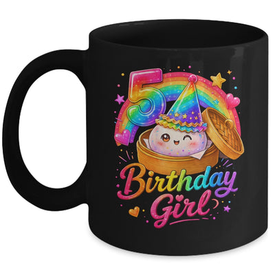 5Th Birthday Girl Dumpling Kawaii Pastel Anime 5 Years Old Mug | teecentury