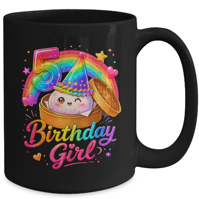 5Th Birthday Girl Dumpling Kawaii Pastel Anime 5 Years Old Mug | teecentury