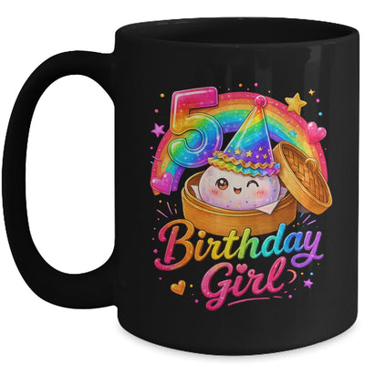 5Th Birthday Girl Dumpling Kawaii Pastel Anime 5 Years Old Mug | teecentury