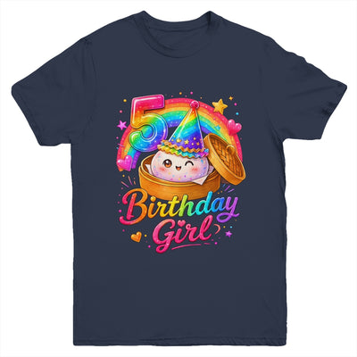5Th Birthday Girl Dumpling Kawaii Pastel Anime 5 Years Old Youth Shirt | teecentury