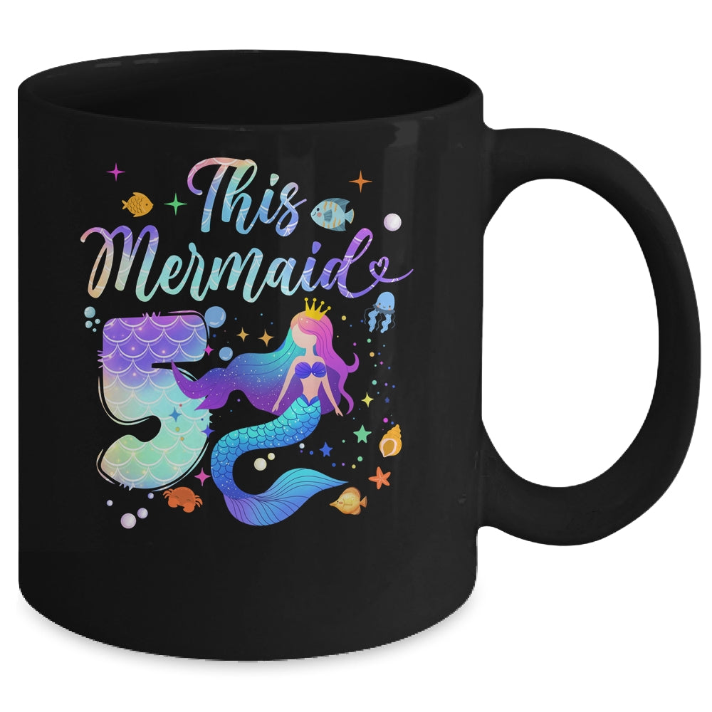 5 Year Old This Mermaid Is 5th Birthday Girl Daughter Party Mug | teecentury