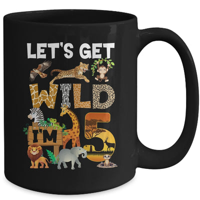 5 Year Old Zoo Birthday Safari Jungle Animal 5th Bday Mug | teecentury