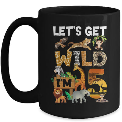 5 Year Old Zoo Birthday Safari Jungle Animal 5th Bday Mug | teecentury