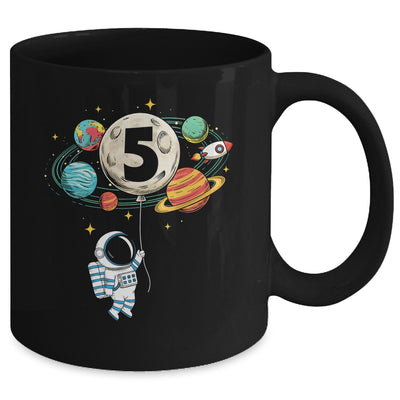5 Years Old Birthday Boy Astronaut Space 5th Birthday Mug | teecentury