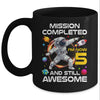5th Birthday Astronaut 5 Years Old Outer Space Birthday Mug | teecentury