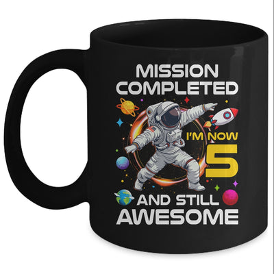 5th Birthday Astronaut 5 Years Old Outer Space Birthday Mug | teecentury