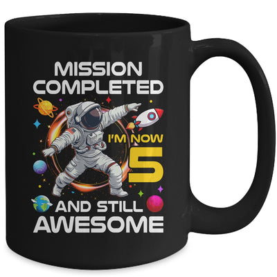 5th Birthday Astronaut 5 Years Old Outer Space Birthday Mug | teecentury