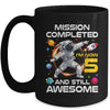 5th Birthday Astronaut 5 Years Old Outer Space Birthday Mug | teecentury