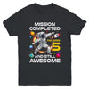 5th Birthday Astronaut 5 Years Old Outer Space Birthday Youth Shirt | teecentury