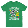 5th Birthday Astronaut 5 Years Old Outer Space Birthday Youth Shirt | teecentury