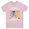 5th Birthday Astronaut 5 Years Old Outer Space Birthday Youth Shirt | teecentury