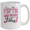 5th Fifth Grade Vibes Back To School Coquette Teacher Girl Mug | teecentury