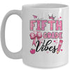 5th Fifth Grade Vibes Back To School Coquette Teacher Girl Mug | teecentury
