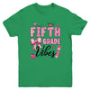 5th Fifth Grade Vibes Back To School Coquette Teacher Girl Youth Shirt | teecentury