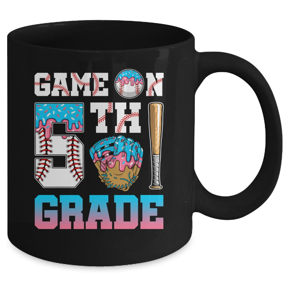 5th Grade Back To School Baseball Drip Ice Cream Game On Mug | teecentury