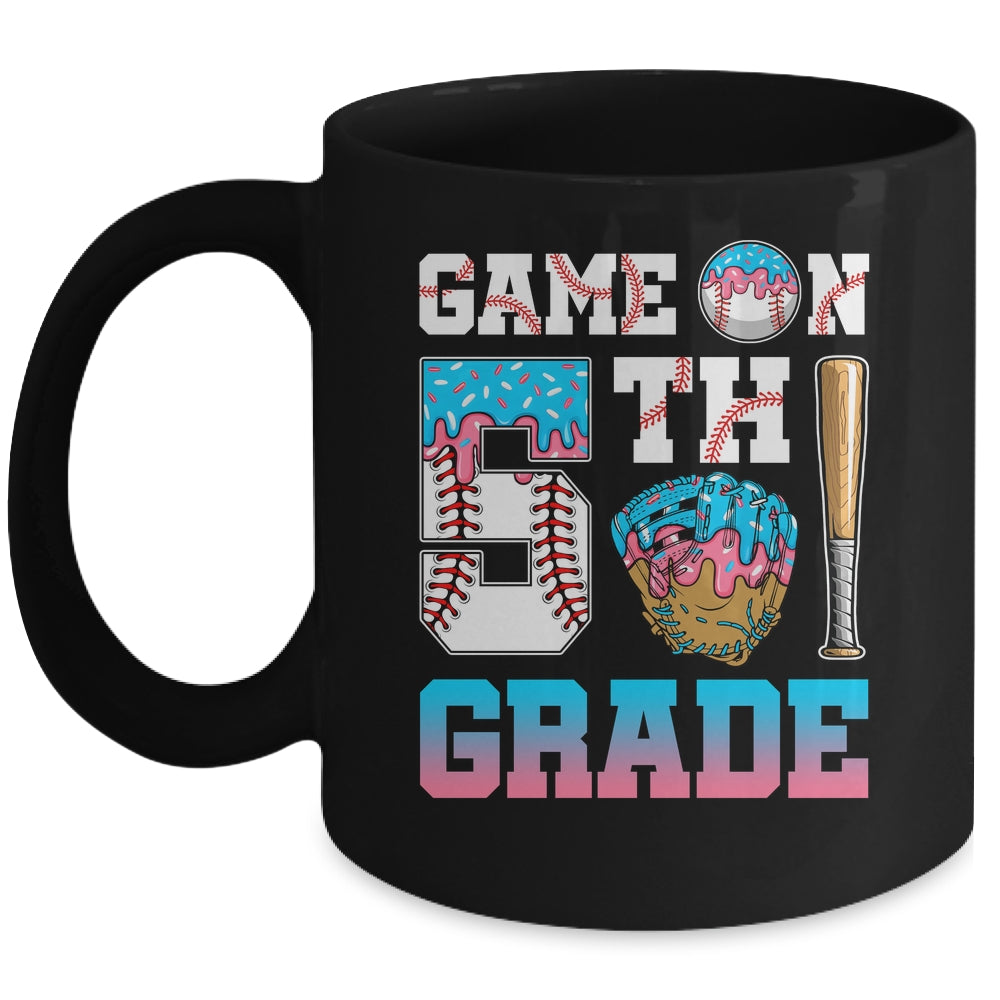 5th Grade Back To School Baseball Drip Ice Cream Game On Mug | teecentury