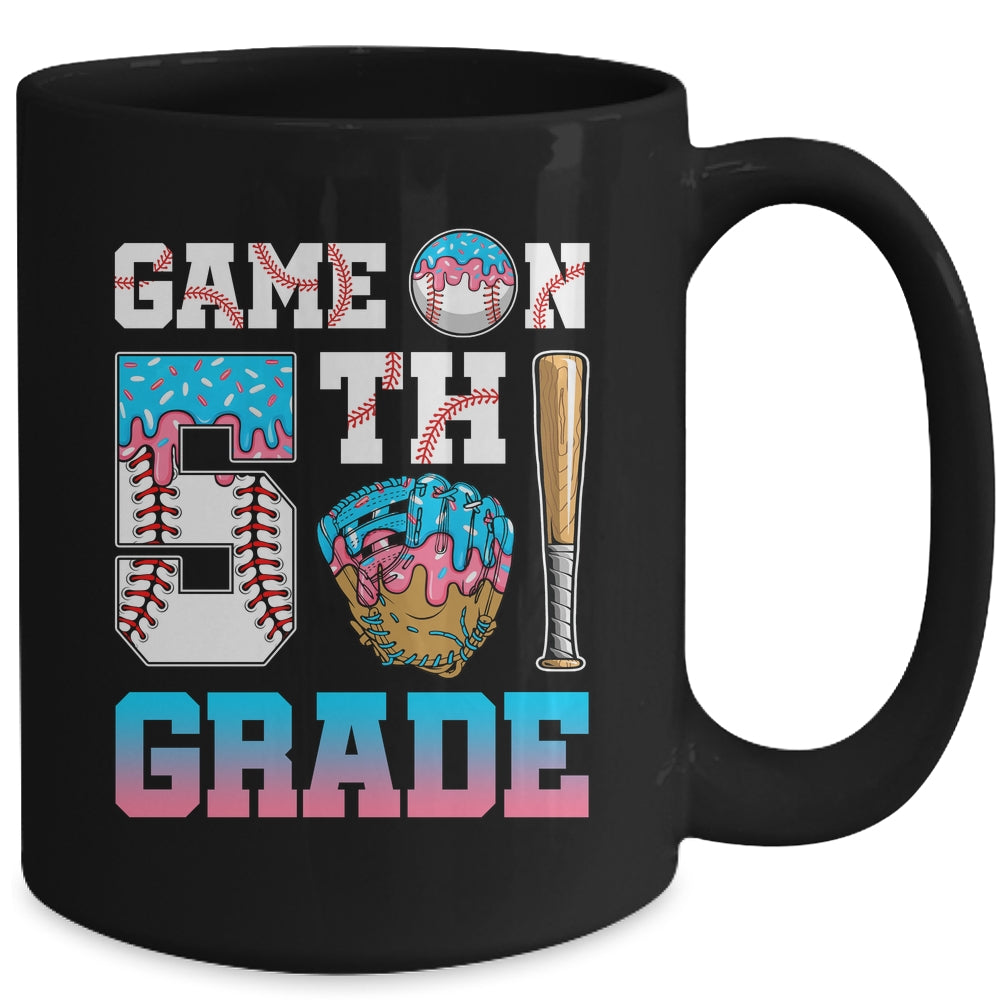5th Grade Back To School Baseball Drip Ice Cream Game On Mug | teecentury