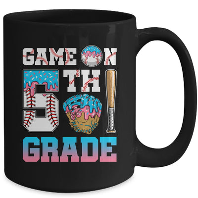 5th Grade Back To School Baseball Drip Ice Cream Game On Mug | teecentury