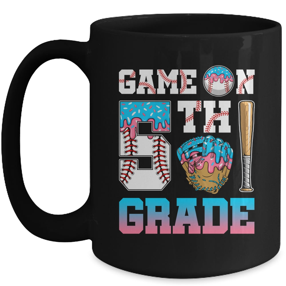 5th Grade Back To School Baseball Drip Ice Cream Game On Mug | teecentury