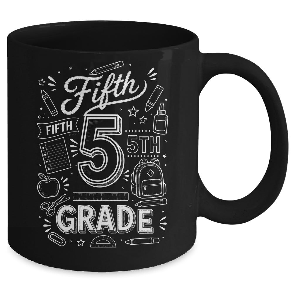 5th Grade For Boys Back To School First Day Fifth Grade Mug | teecentury