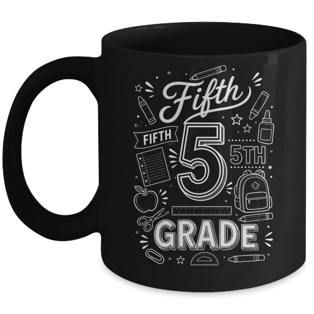 5th Grade For Boys Back To School First Day Fifth Grade Mug | teecentury