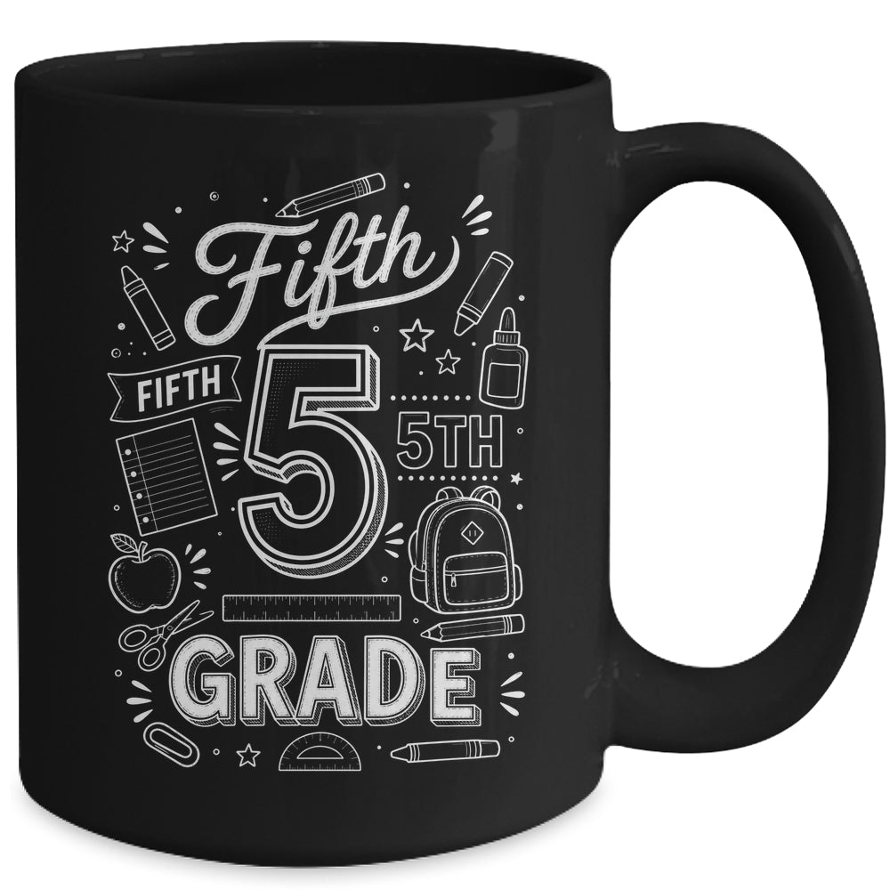 5th Grade For Boys Back To School First Day Fifth Grade Mug | teecentury