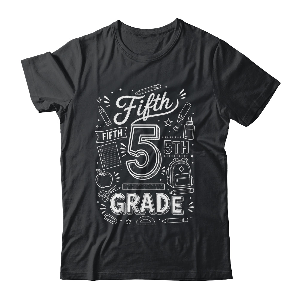 5th Grade For Boys Back To School First Day Fifth Grade Shirt & Hoodie | teecentury