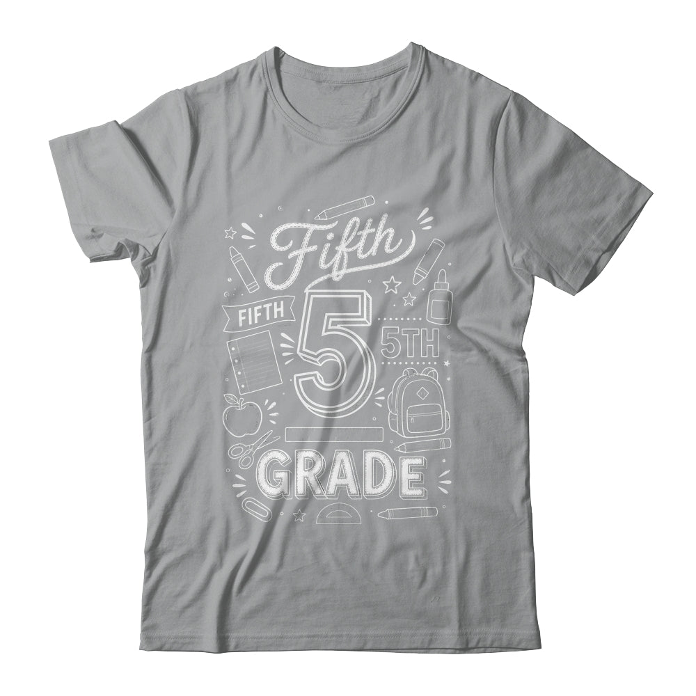 5th Grade For Boys Back To School First Day Fifth Grade Shirt & Hoodie | teecentury